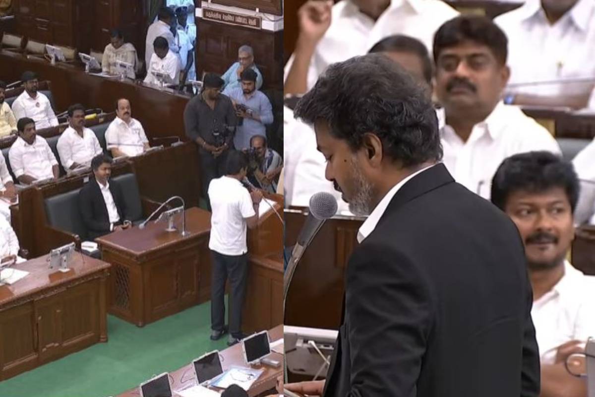 நேருக்கு நேர் சந்தித்த விஜய் - உதயநிதி; என்ன நடந்தது? | Cm Vijay And Udhayanidhi Stalin Sit Opposite