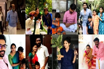 குடும்பத்துடன் பண்டிகை கொண்டாடிய பிரபலங்கள்... வெளியிட்ட புகைப்படங்கள்