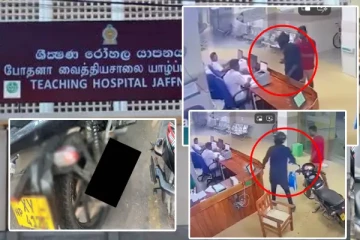 யாழ்.போதனா வைத்தியசாலை உத்தியோகத்தர் மீது தாக்குதல்...! போதையில் வந்த நபர் அடாவடி