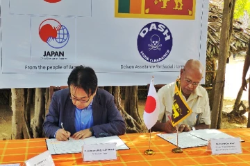 கண்ணிவெடி அகற்றும் பணி: ஓராண்டுக்கான ஒப்பந்தம் ஜப்பானுடன் கைச்சார்த்து(Photo)