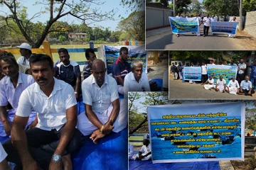 யாழில் கடற்றொழிலாளர்கள் போராட்டம்: துணைத் தூதரகம் முன் பதற்ற சூழ்நிலை