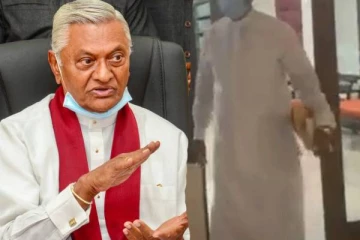 சால்வையால் பயனில்லை; குடும்ப சின்னத்தை தூக்கிப்போட்ட  சமல்  ராஜபக்ச!