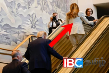 ஐ.நாவில் உரையாற்ற சென்ற ட்ரம்பிற்கு ஏற்பட்ட நிலை : வைரலாகும் காணொளி