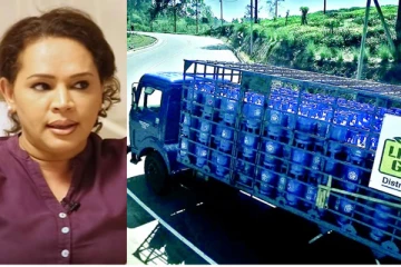 எரிவாயு கொள்கலன்களை ஏற்றிய சுமை ஊர்தியை துரத்திச் சென்ற டயனா கமகே