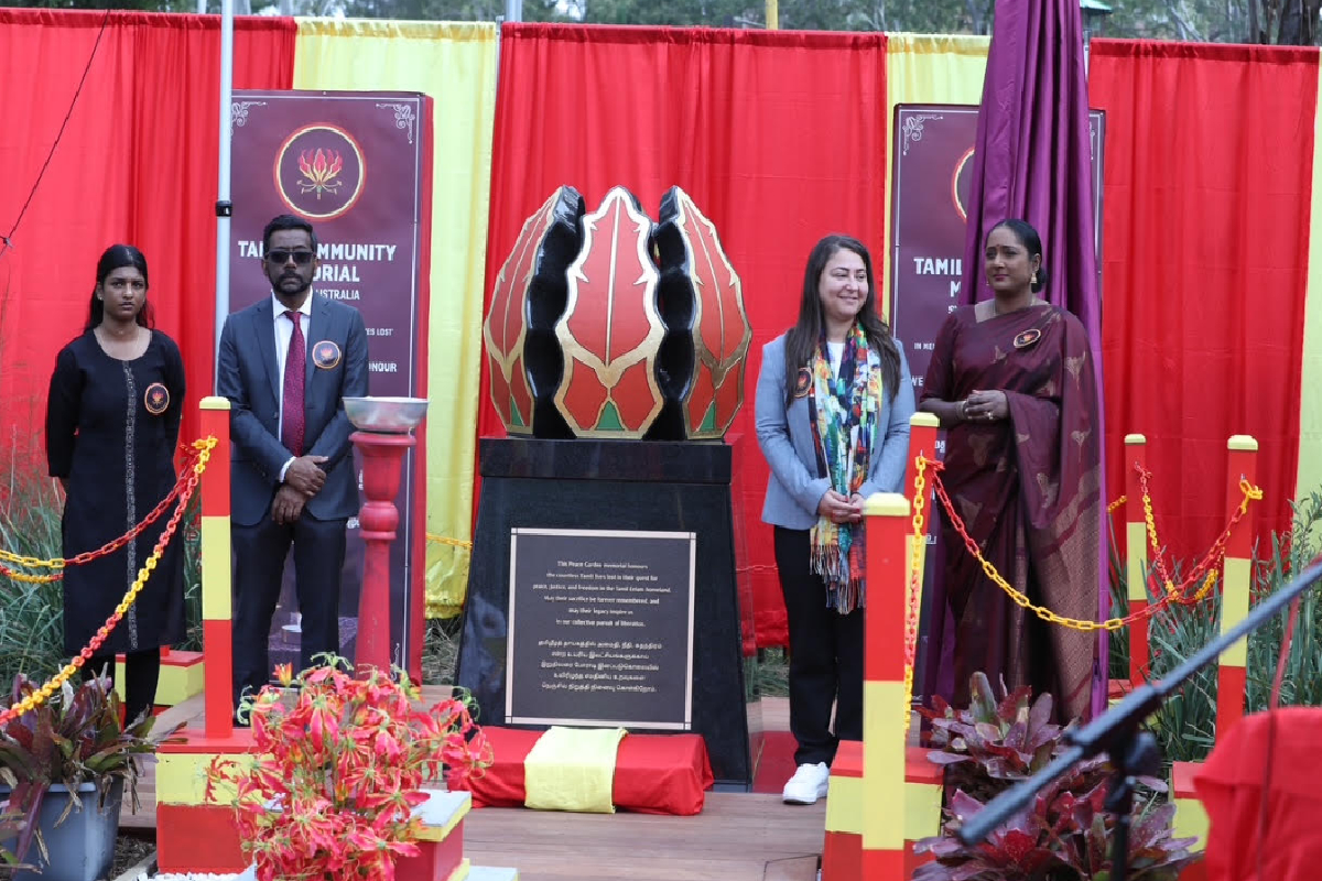 சிட்னியில் முள்ளிவாய்க்கால் நினைவுத் தூபி திறப்பு | Mullivaikkal Memorial Monument Open In Sydney