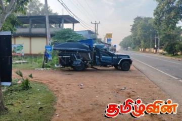 வவுனியா - செட்டிகுளத்தில் விபத்து - நால்வர் படுகாயம்