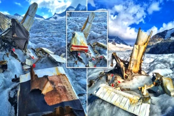 சுவிஸ் பனிப்பாறைகள் உருகியதில், 50 ஆண்டுளுக்கு முன் மாயமான விமான பாகங்கள் கண்டுபிடிப்பு! வெளிவந்த புகைப்படங்கள்
