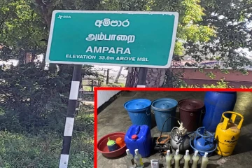 வீட்டின் குளியலறையில் கசிப்பு உற்பத்தி; பொலிஸார் திகைப்பு