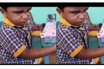 பெற்றோர்கள் செய்த செயலால்... கையைக் காட்டி மிரட்டிய சிறுவன்... - கோபத்தைப் பாருங்க...