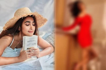 Blood red நிற உடையில் ஹொட் போஸ் கொடுத்த பூஜா ஹெக்டே .... சொக்கிப்போன ரசிகர்கள்