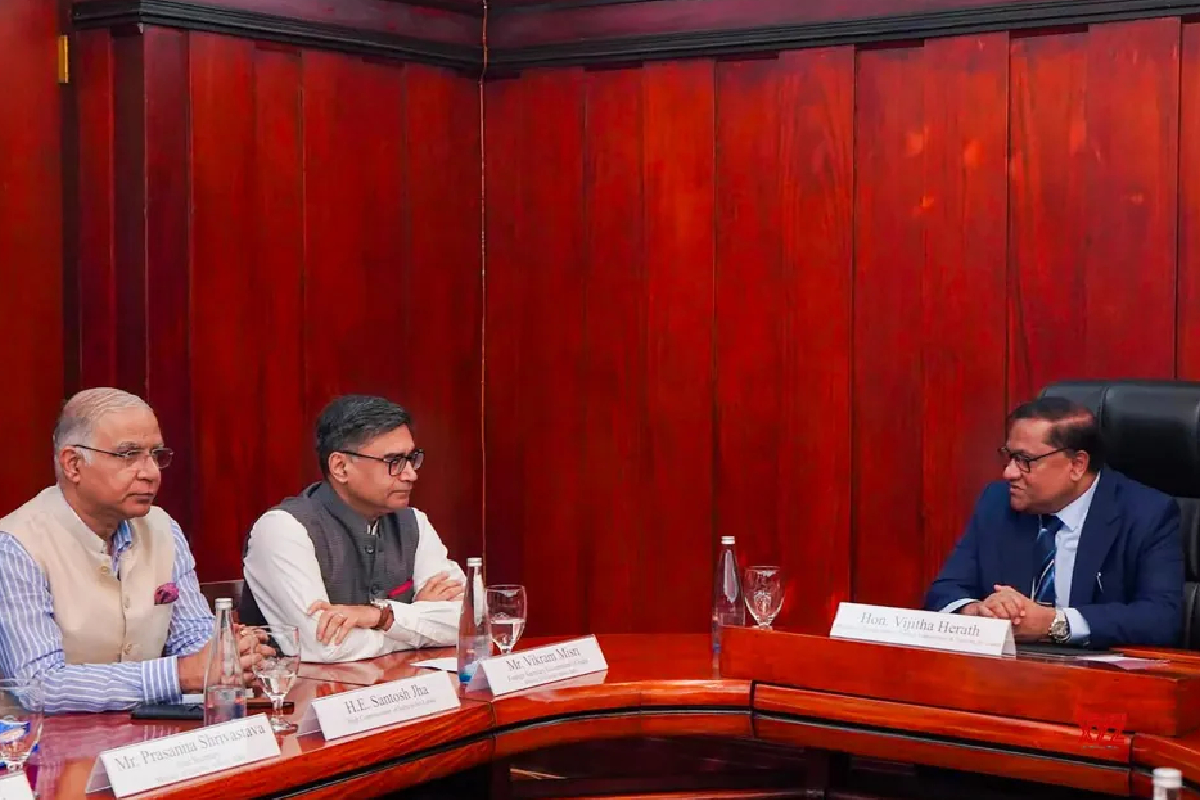 இந்தியாவின் வெளியுறவுச் செயலாளர் வெளிவிவகார அமைச்சருடன் சந்திப்பு | Vikram Misri Meets With Foreign Affairs Minister இந்தியாவின் வெளியுறவுச் செயலாளர் வெளிவிவகார அமைச்சருடன் சந்திப்பு | Vikram Misri Meets With Foreign Affairs Minister