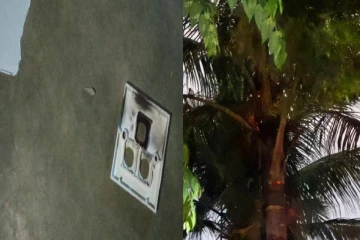 தமிழர் பகுதியில் இடி, மின்னல் தாக்கம் ; 10இற்கும் மேற்பட்ட வீடுகள் சேதம்