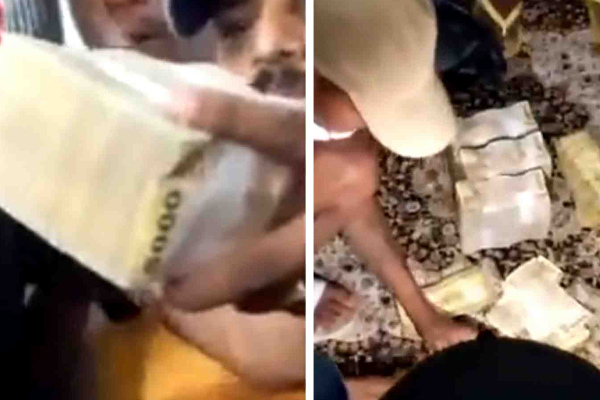 அரச தலைவர் மாளிகையில் பெருமளவு பணத்தை அள்ளிய ஆர்ப்பாட்டக்காரர்கள்- காணொளி - ஐபிசி தமிழ்