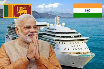 காங்கேசன்துறை - நாகப்பட்டினம் கப்பல் சேவையை ஆரம்பித்து வைத்த நரேந்திரமோடி