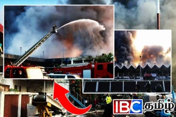 வெளிநாடொன்றில் பற்றி எரிந்த விமான நிலையம்!