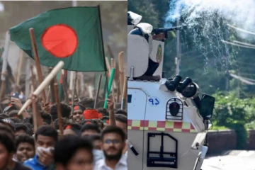 බංග්ලාදේශ විරෝධතා හේතුවෙන් තවත් තීව්‍ර වෙයි...අන්තර්ජාල සම්බන්ධතාත් අත්හිටුවයි.(PHOTOS)