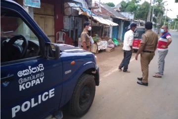 பயணத் தடையின் போது கோப்பாய் பொலிஸார் எடுத்துள்ள நடவடிக்கை!