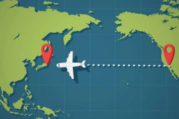 පැසිෆික් සාගරයට ඉහළින් ගුවන් යානා ගමන් කරන්නේ නැත්තේ ඇයි?