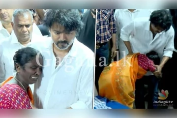 කාන්තාවක් සුපිරි නළු විජේගේ දෙපතුල මත වැඳ වැටේ ..(VIDEO)