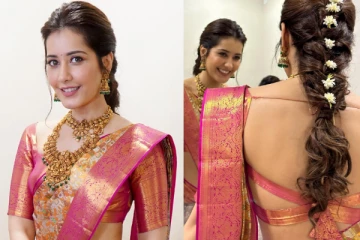 பட்டு சேலையில் நடிகை ராசி கண்ணா அழகிய போட்டோஷூட்! Matrimony போட்டோவா?