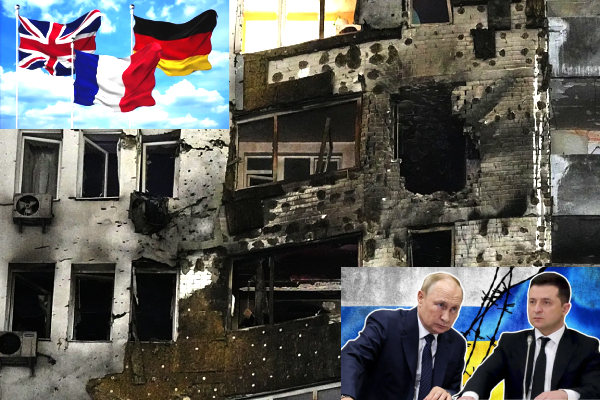 Russia Oreshnik attack Ukraine, UK Germany France condemn Russia, Ukraine war European response, NATO allies condemn Russia strike, Russia Ukraine civilian casualties, Euronews Russia Ukraine news, European leaders Ukraine support, Russia Ukraine international law breach, UK Germany France joint statement, Ukraine conflict Western reaction