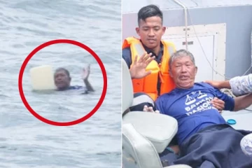 மரணபயத்தில் கடலில் 30 மணிநேரமாக மிதந்து கொண்டிருந்த நபருக்கு காத்திருந்த அதிசயம்!