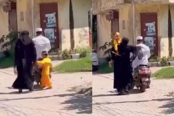 மதம் என பிரிந்தது போதும்..கிருஷ்ணர் வேடமிட்ட முஸ்லிம் தம்பதி மகன் - வைரலாகும் வீடியோ!