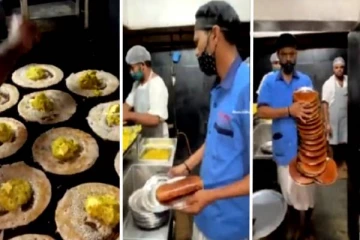 ஒற்றை கையில் 16 பிளேட்டுகள்: டுவிட்டர் பக்கத்தில் புகழ்ந்து தள்ளிய ஆனந்த் மஹிந்திரா