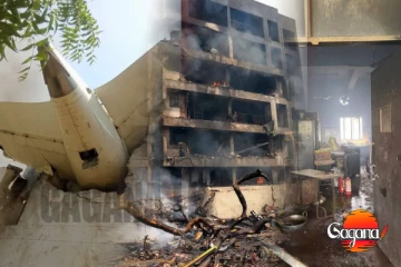 ගුවන් අනතුරින් සිදුව ඇති විනාශය මෙන්න ... (PHOTO)