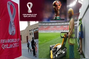 உலகக்கிண்ண கால்பந்தாட்ட போட்டி; ஊழியர் மரணம்!