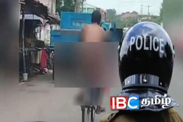 கொழும்பில் பட்டப்பகலில் நிர்வாணமாக மிதிவண்டியில் சென்றவர் கைது