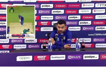 ரோகித்தை தூக்க சொல்றேங்களா? பத்திரிக்கையாளர் கேள்வியால கோபமடைந்த கோலி: வெளியான வீடியோ