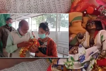 கடவுள் கிருஷ்ணரின் கை உடைஞ்சு போச்சு: கதறியபடி மருத்துவமனைக்கு வந்த நபர்