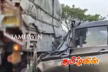 இராணுவமுகாம் மதிலை மோதித்தள்ளி விபத்துக்குள்ளான வாகனங்கள்