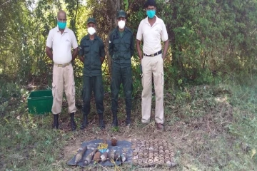 முல்லைத்தீவு மற்றும் கிளிநொச்சியில் இருந்து அகற்றப்பட்டுள்ள அபாயகரமான வெடிபொருட்கள்