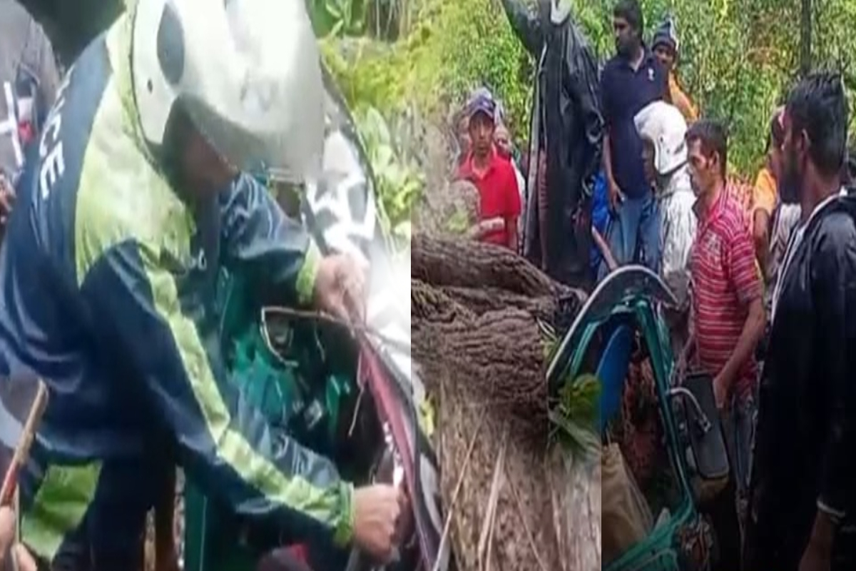 முச்சக்கரவண்டி மீது மரம் வீழ்ந்ததில் மூவர் பலி | Three Killed After Tree Falls On Three Wheeler