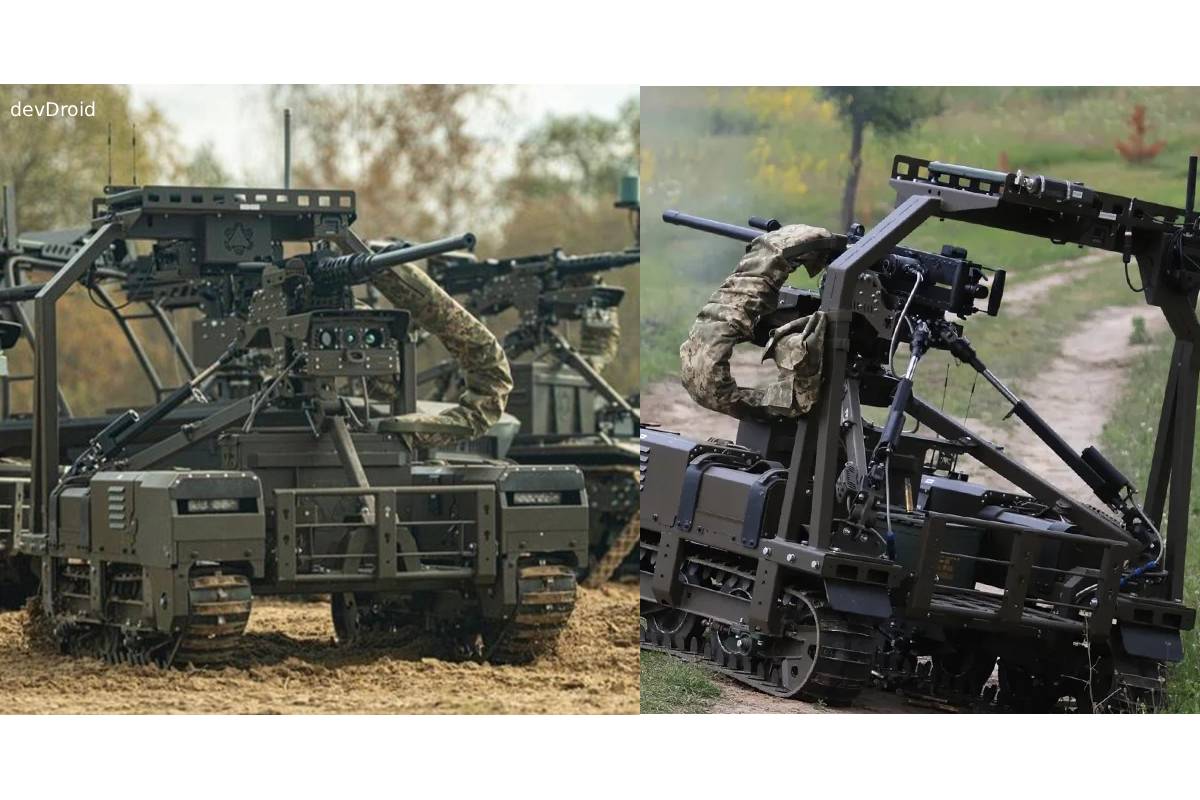 ukraine bomber drones drop ground robots