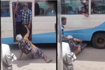 யாழில் மது போதையில் பேருந்தில் ஏற முற்பட்டவரால் பரபரப்பு