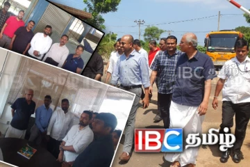 அச்சுவேலி கைத்தொழில் பேட்டைக்கு விஜயம் செய்த அரசியல் கட்சிகளின் இளம் தலைவர்கள்