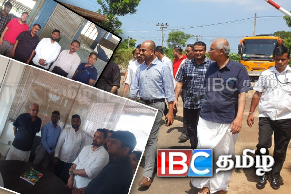 அச்சுவேலி கைத்தொழில் பேட்டைக்கு விஜயம் செய்த அரசியல் கட்சிகளின் இளம் தலைவர்கள்