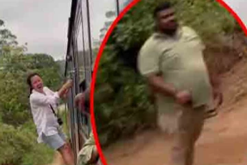 විදෙස් සංචාරක කාන්තාවකට මෙරට පුද්ගලයෙකුගෙන් සෙරෙප්පු පහරක් - (VIDEO)