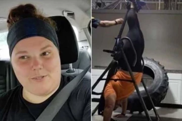 முதுகுவலிக்கு உடற்பயிற்சி செய்த பெண்! தலைகீழாக மாட்டிய சோகம்