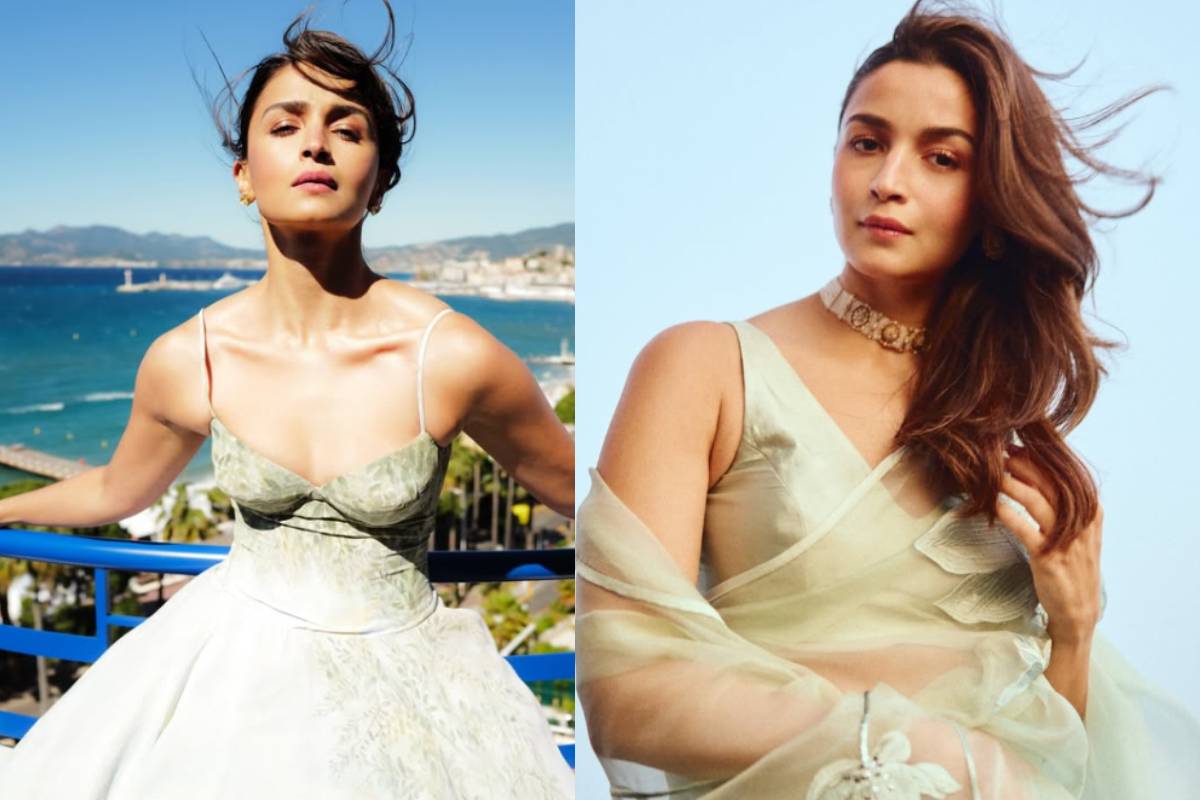 Cannes Film Festival 2026 விழாவில் கிளாமர் லுக்கில் நடிகை ஆலியா பட்...புகைப்படங்கள்.. | Alia Bhatt Stuns In Tamara Ralph Gown Cannes2026