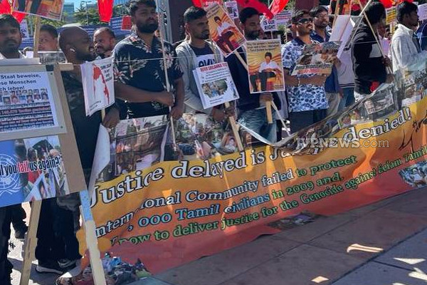 ஜெனீவாவில் கவனயீர்ப்பு போராட்டத்தை முன்னெடுத்த ஈழத்தமிழர்கள்! | Sri Lankan Tamils Eelam Protest In Geneva
