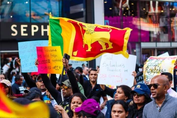 இலங்கை அரசாங்கத்திற்கு எதிராக அமெரிக்காவில் போராட்டம்