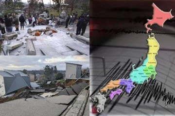 ஜப்பானில் சக்திவாய்ந்த நிலநடுக்கம் : 30 பேர் பலி : தளர்த்தப்பட்ட சுனாமி எச்சரிக்கை