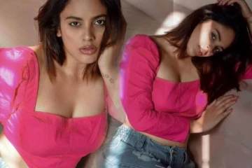 என்ன குமுதா இதெல்லாம்!! கிளாமர் லுக்கில் நடிகை நந்திதா வெளியிட்ட ஹாட் போட்டோஷூட்..