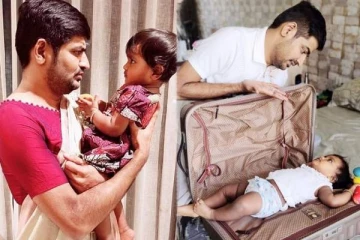 கோலாகலமாக நடந்த நடிகர் சதீஷ் மகளின் முதல் பிறந்தநாள் கொண்டாட்டம்- யாரு வந்திருக்கா பாருங்க