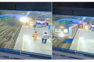 மனைவியை கட்டிப்பிடித்துக் கொண்டு ரயில் முன் கணவர் செய்த காரியம் - திடுக்கிடும் வீடியோ