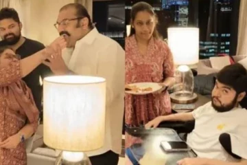 தனது 61வது பிறந்தநாளை குடும்பத்தினருடன் கொண்டாடிய நடிகர் நெப்போலியன்...